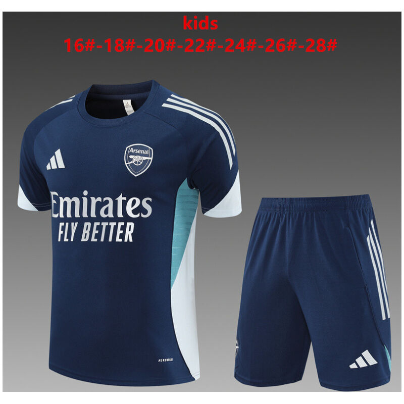 Kids Arsenal Short Training Suit Royal 2025/26-cheap jerseys