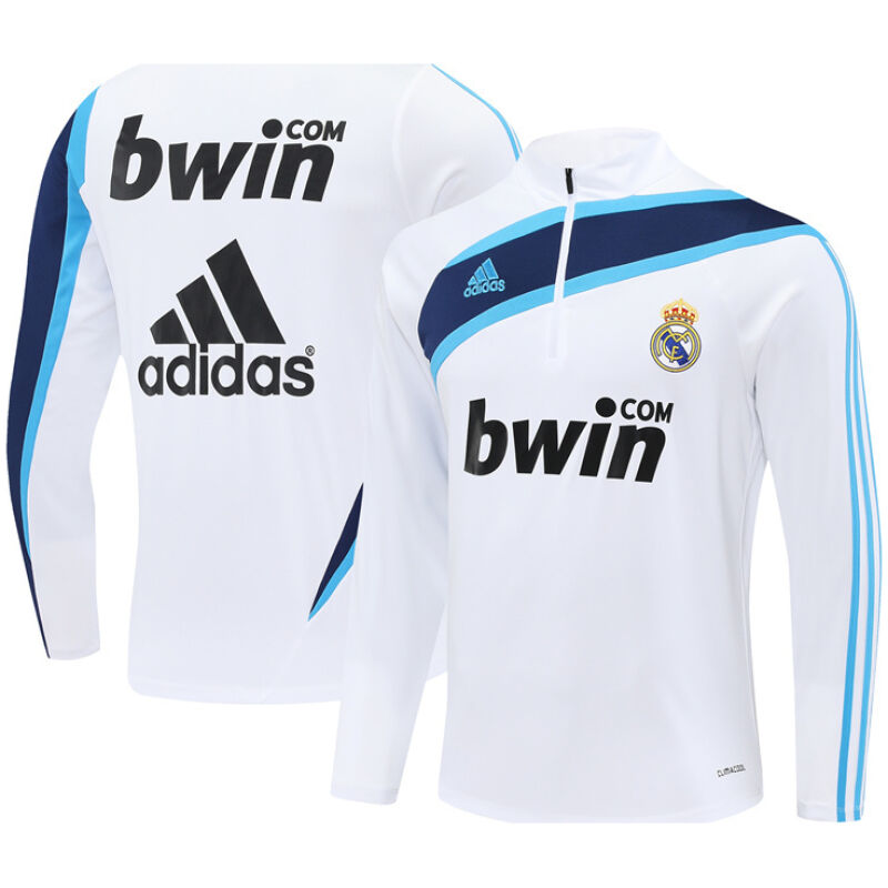 Mens Real Madrid Retro Training Top White 2009/10-cheap jerseys