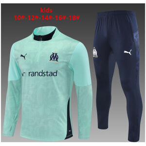 Kids Olympique Marseille Training Suit Green 2025/26-cheap jerseys