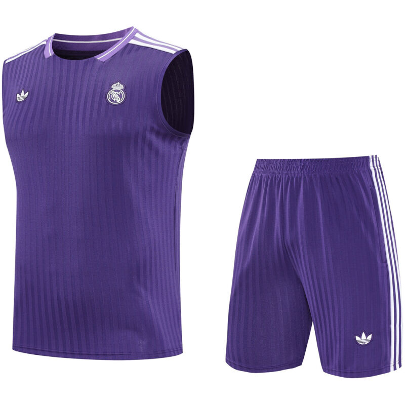 Mens Real Madrid Singlet Suit Purple 2025/26-cheap jerseys