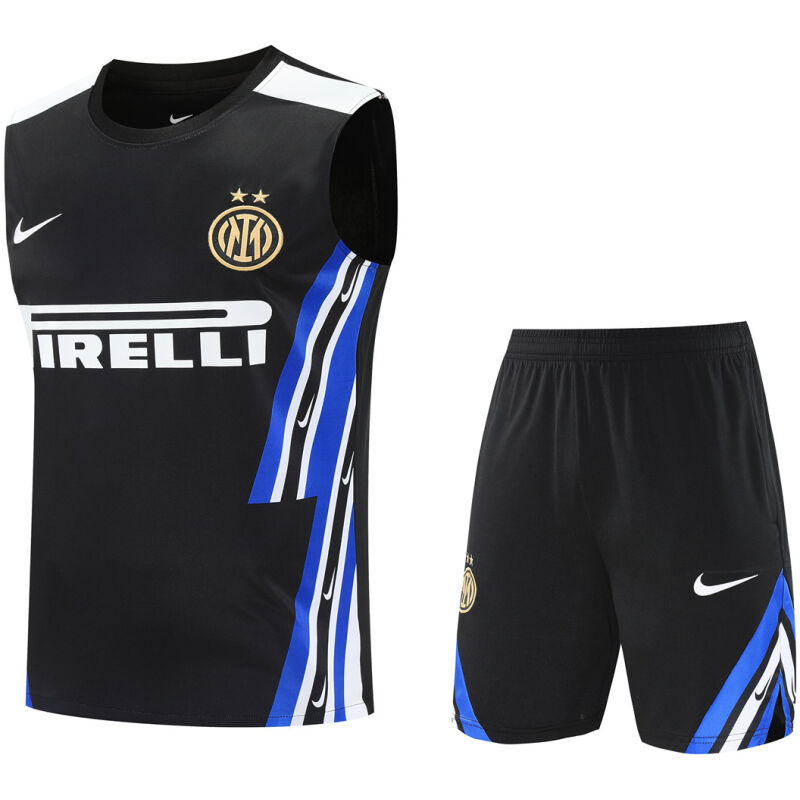 Mens Inter Milan Singlet Suit Black 2025/26-cheap jerseys