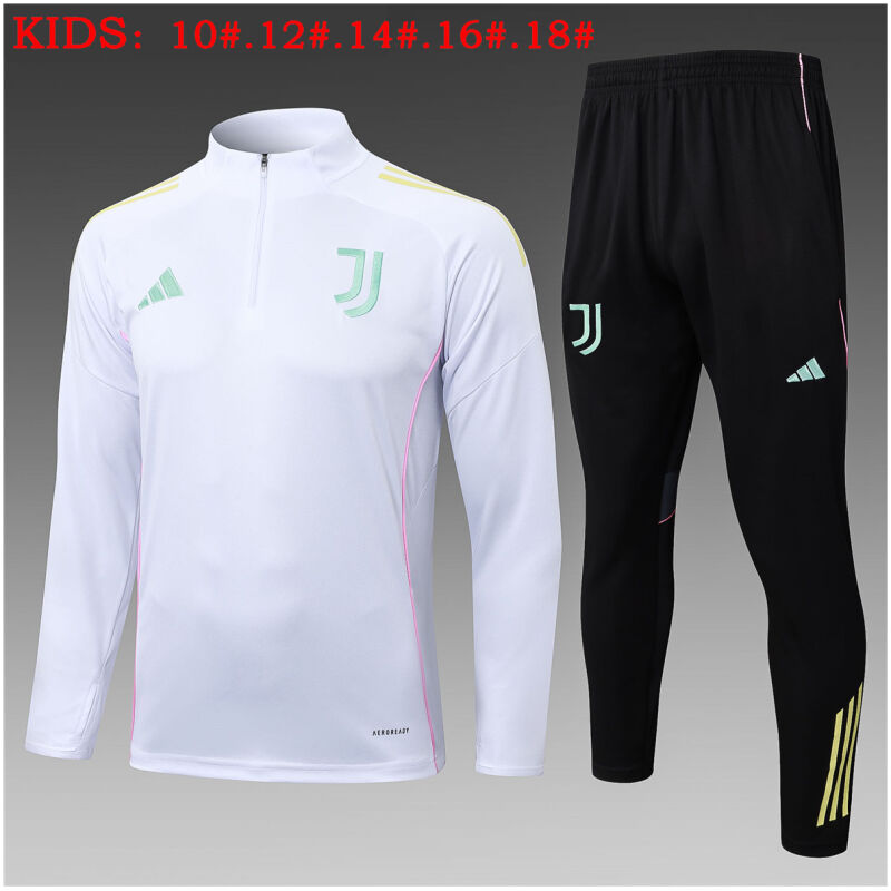 Kids Juventus Training Suit White II 2025/26-cheap jerseys