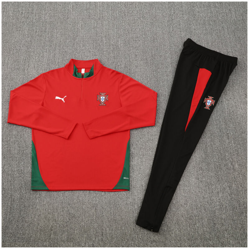 Kids Portugal Training Suit Red 2025-cheap jerseys