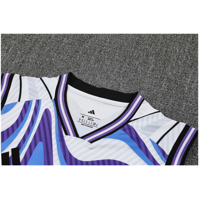 Mens Real Madrid Singlet Suit Blue 2025/26-cheap jerseys