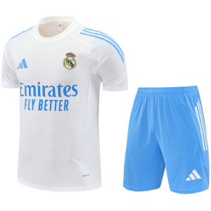 Mens Real Madrid Short Training Suit White 2025/26-cheap jerseys