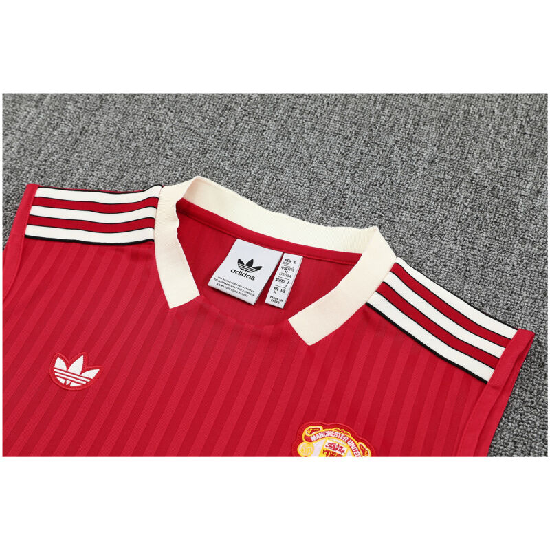 Mens Manchester United Singlet Suit Red 2025/26-cheap jerseys