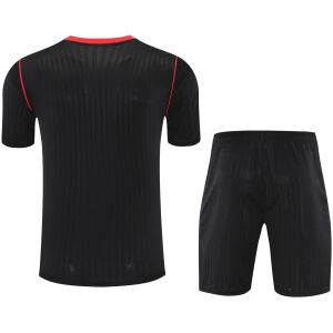 Mens Manchester United Short Training Suit Black 2025/26-cheap jerseys