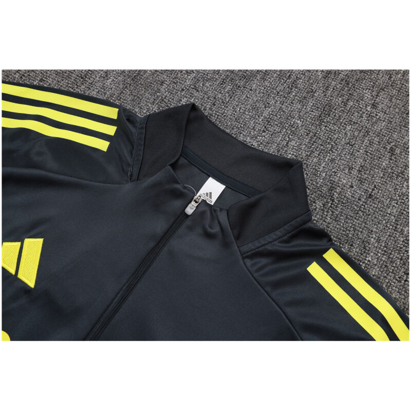 Mens Real Madrid Training Suit Grey – Yellow 2025/26-cheap jerseys