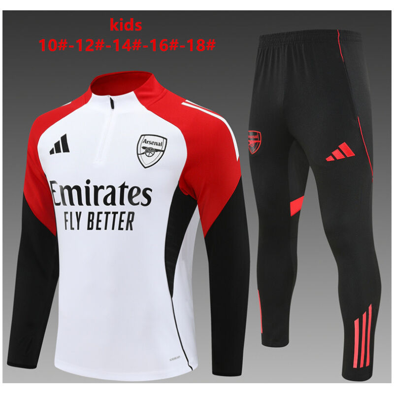 Kids Arsenal Training Suit White 2025/26-cheap jerseys