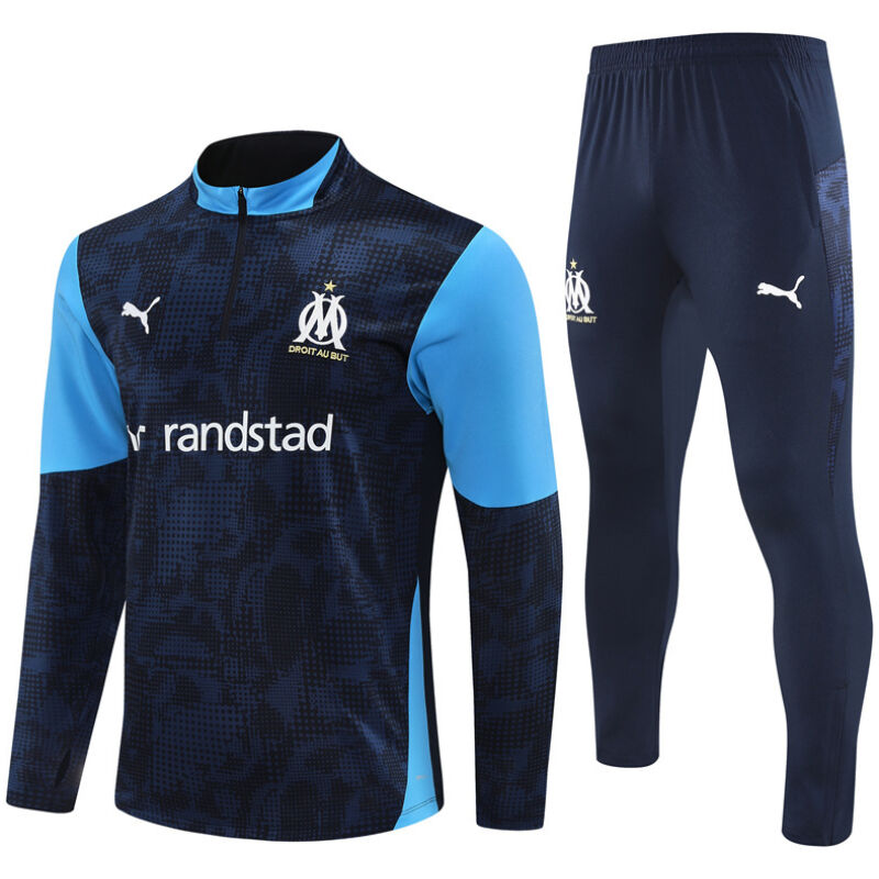 Mens Olympique Marseille Training Suit Royal 2025/26-cheap jerseys