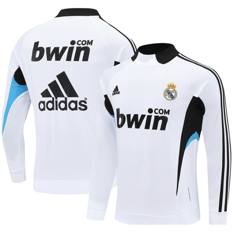 Mens Real Madrid Retro Training Top White 2008/09-cheap jerseys