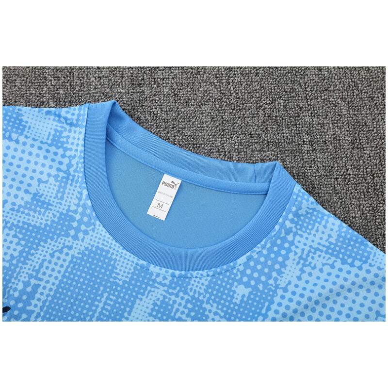 Mens Manchester City Short Training Suit Blue 2025/26-cheap jerseys