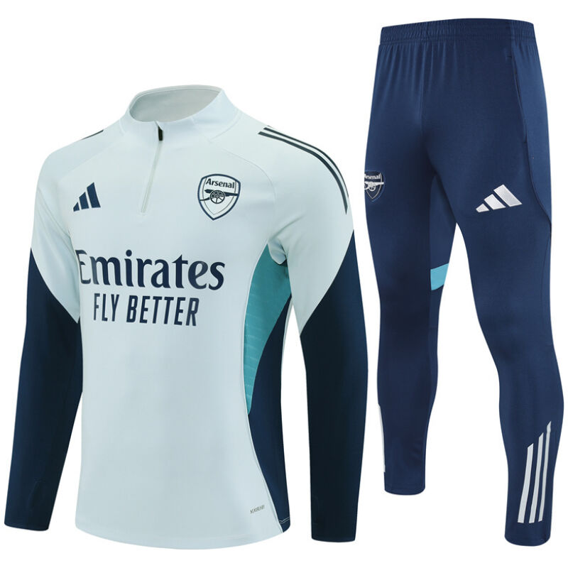 Mens Arsenal Training Suit Light Grey 2025/26-cheap jerseys