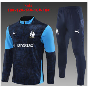 Kids Olympique Marseille Training Suit Royal 2025/26-cheap jerseys