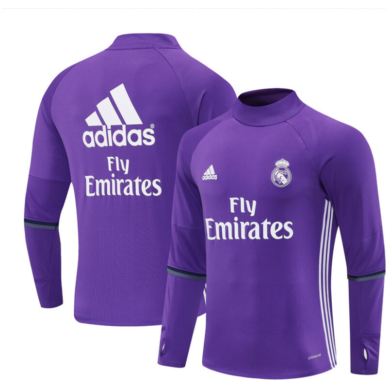Mens Real Madrid Retro Training Top Purple 2016/17-cheap jerseys