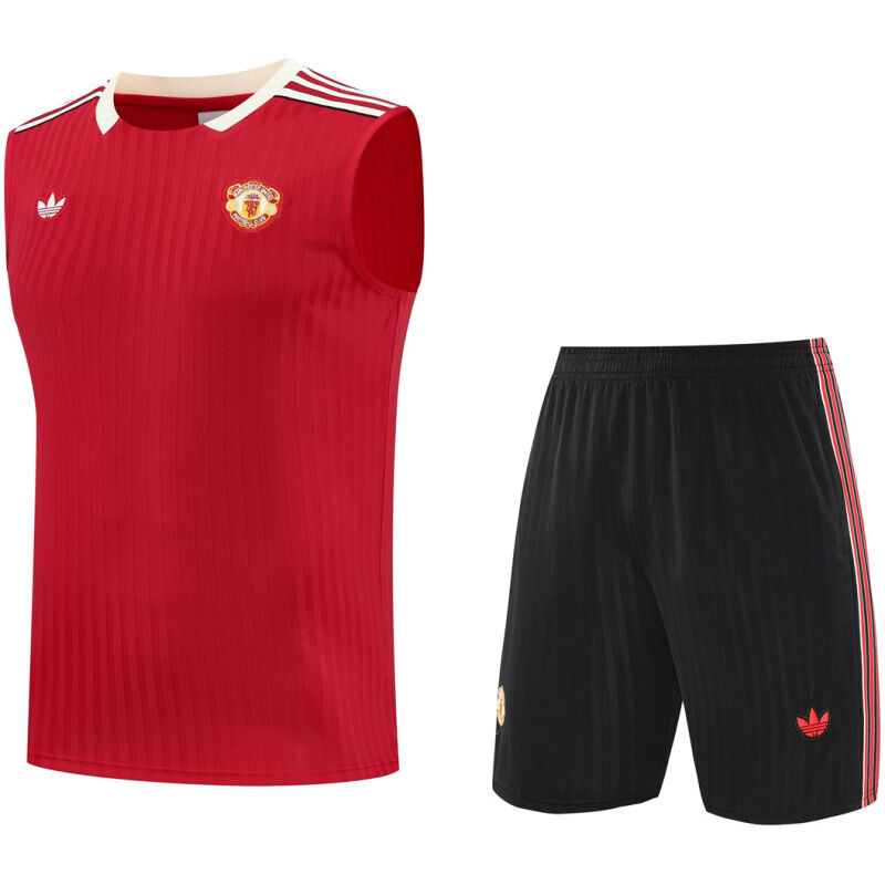 Mens Manchester United Singlet Suit Red 2025/26-cheap jerseys