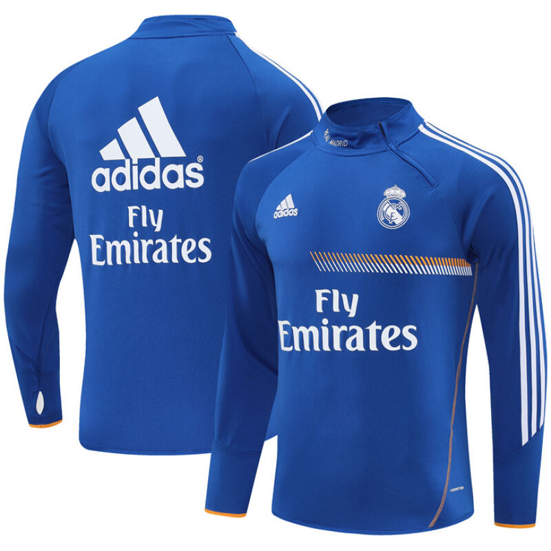Mens Real Madrid Retro Training Top Blue 2013/14-cheap jerseys