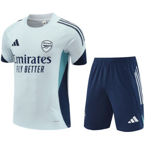 Mens Arsenal Short Training Suit Light Grey 2025/26-cheap jerseys