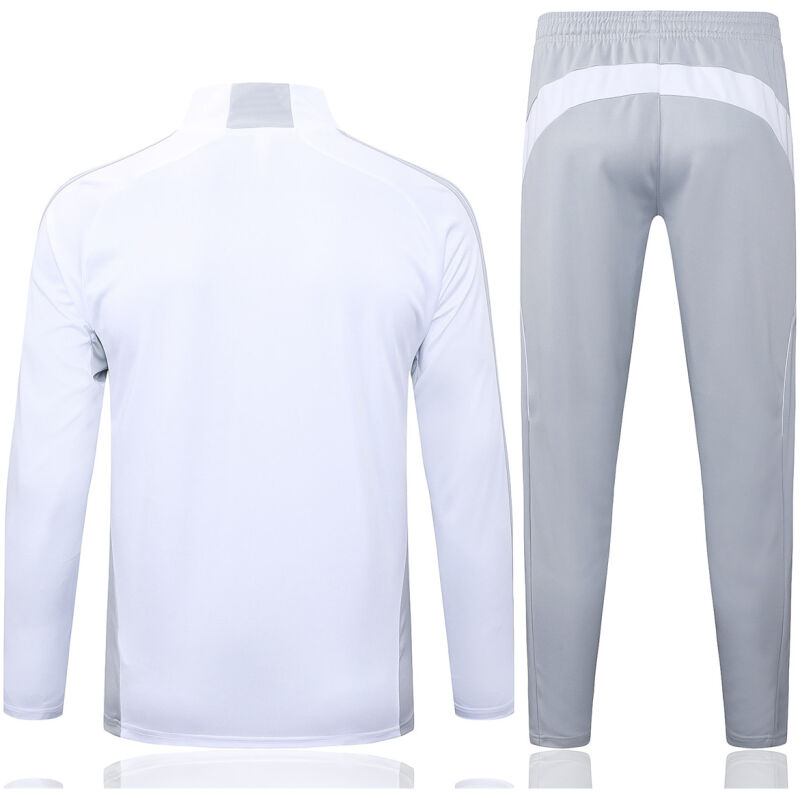Mens Real Madrid Training Suit White – Grey 2025/26-cheap jerseys