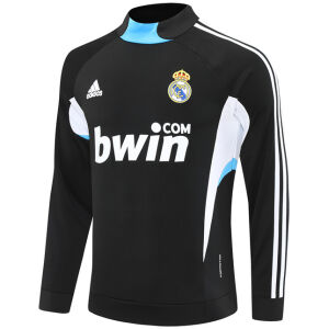 Mens Real Madrid Retro Training Top Black 2008/09-cheap jerseys