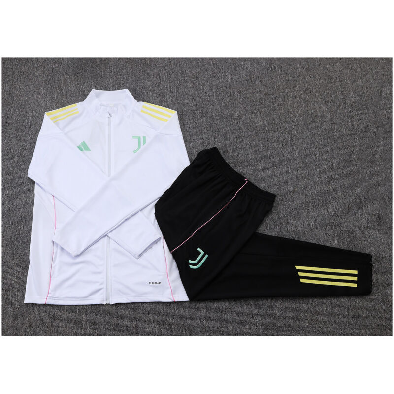 Kids Juventus Jacket + Pants Training Suit White II 2025/26-cheap jerseys