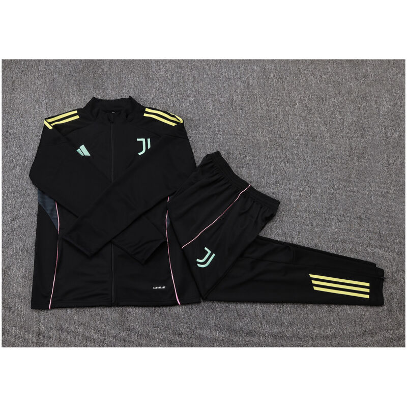 Kids Juventus Jacket + Pants Training Suit Black 2025/26-cheap jerseys