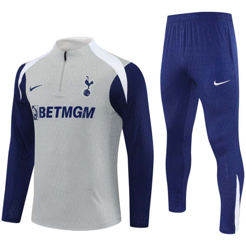 Mens Tottenham Hotspur Training Suit Grey 2025/26-cheap jerseys