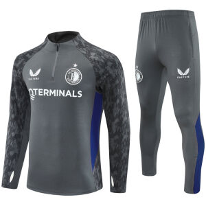 Mens Feyenoord Training Suit Grey 2025/26-cheap jerseys