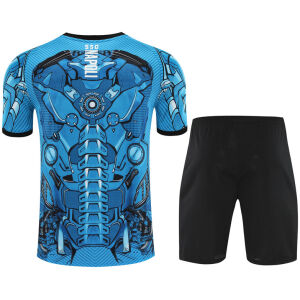 Mens Napoli Short Training Suit Blue 2025/26-cheap jerseys
