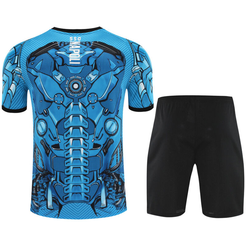Mens Napoli Short Training Suit Blue 2025/26-cheap jerseys