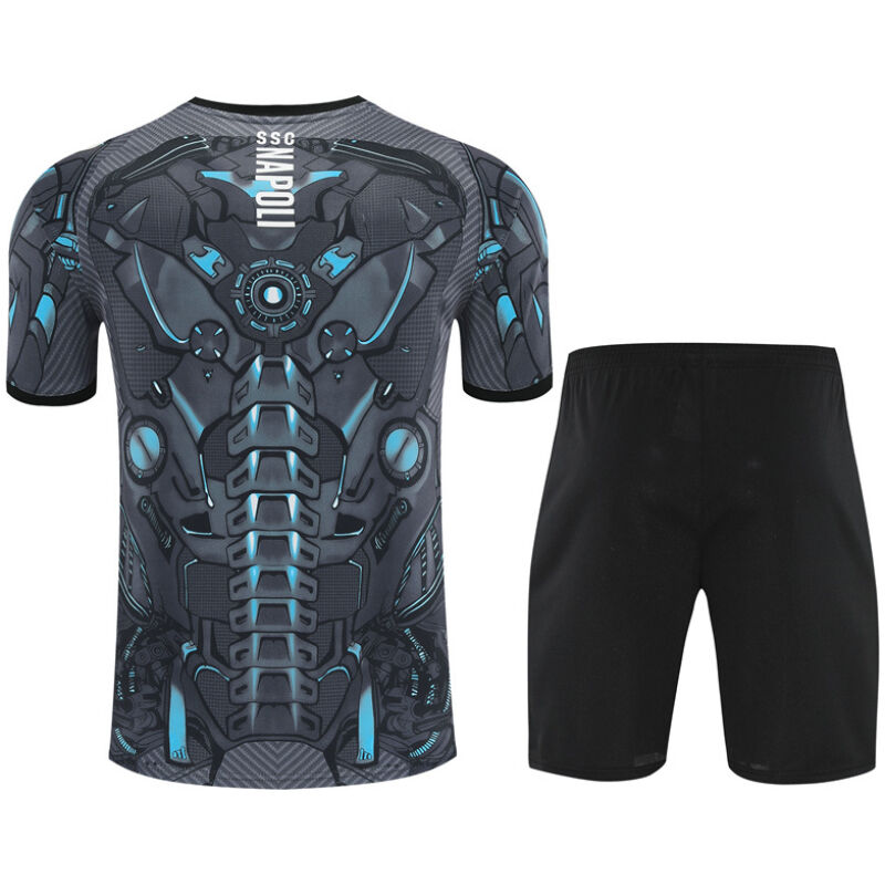 Mens Napoli Short Training Suit Grey 2025/26-cheap jerseys