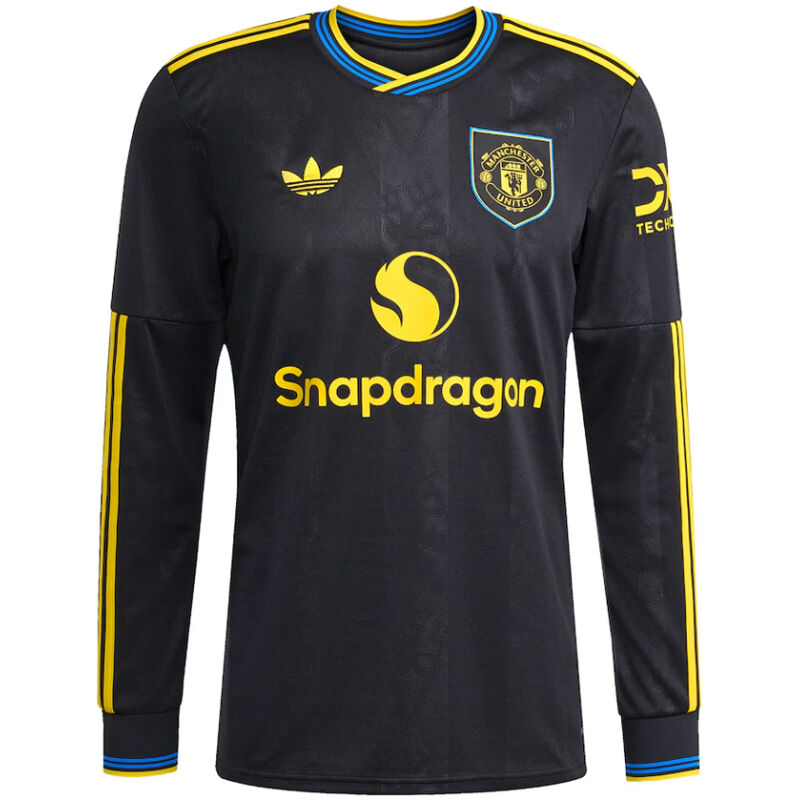 Mens Manchester United Third Jersey Long Sleeve 2025/26-cheap jerseys