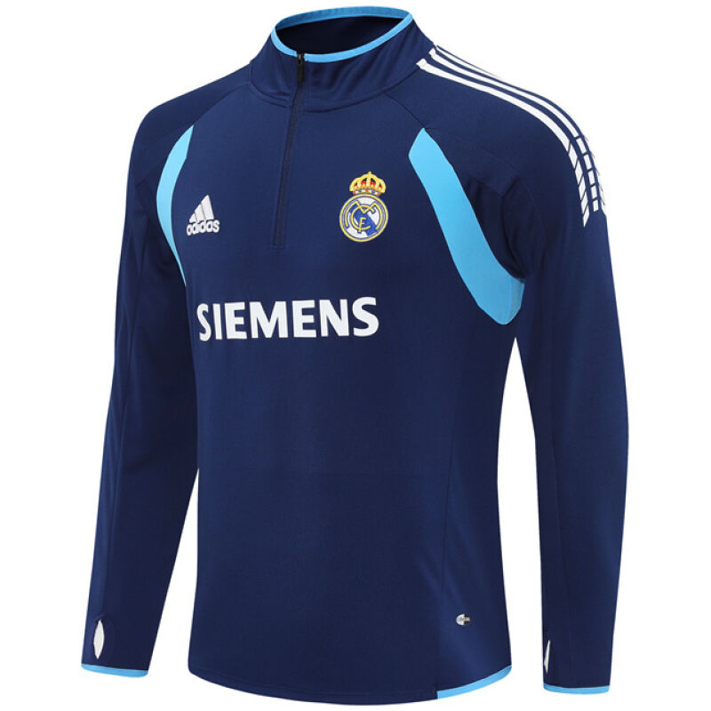 Mens Real Madrid Retro Training Top Royal 2005/06-cheap jerseys