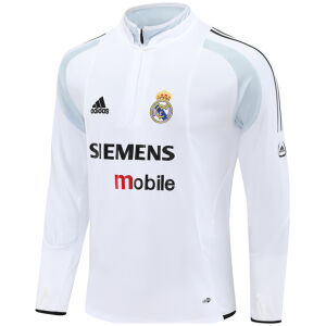 Mens Real Madrid Retro Training Top White 2004/05-cheap jerseys