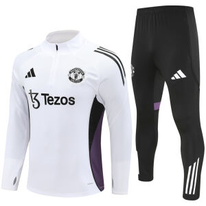 Mens Manchester United Training Suit White 2025/26-cheap jerseys