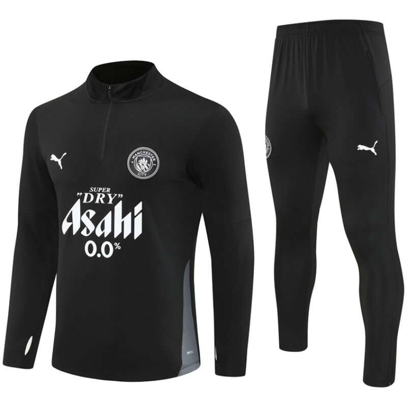 Mens Manchester City Training Suit Black 2025/26-cheap jerseys
