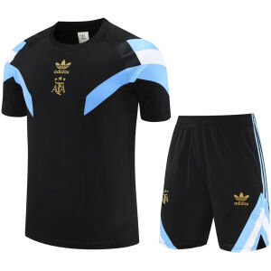 Mens Argentina Short Training Suit Black 2025-cheap jerseys