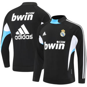 Mens Real Madrid Retro Training Top Black 2008/09-cheap jerseys