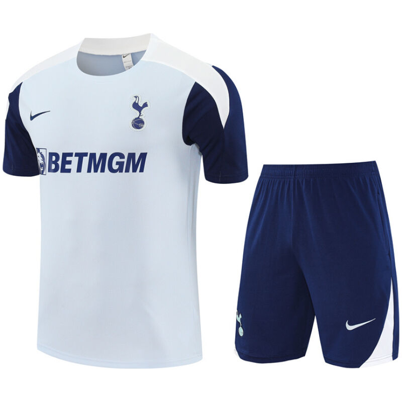 Mens Tottenham Hotspur Short Training Suit Grey 2025/26-cheap jerseys