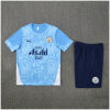Kids Manchester City Short Training Suit Blue 2025/26 Kids Manchester City Short Training Suit Blue 2025/26