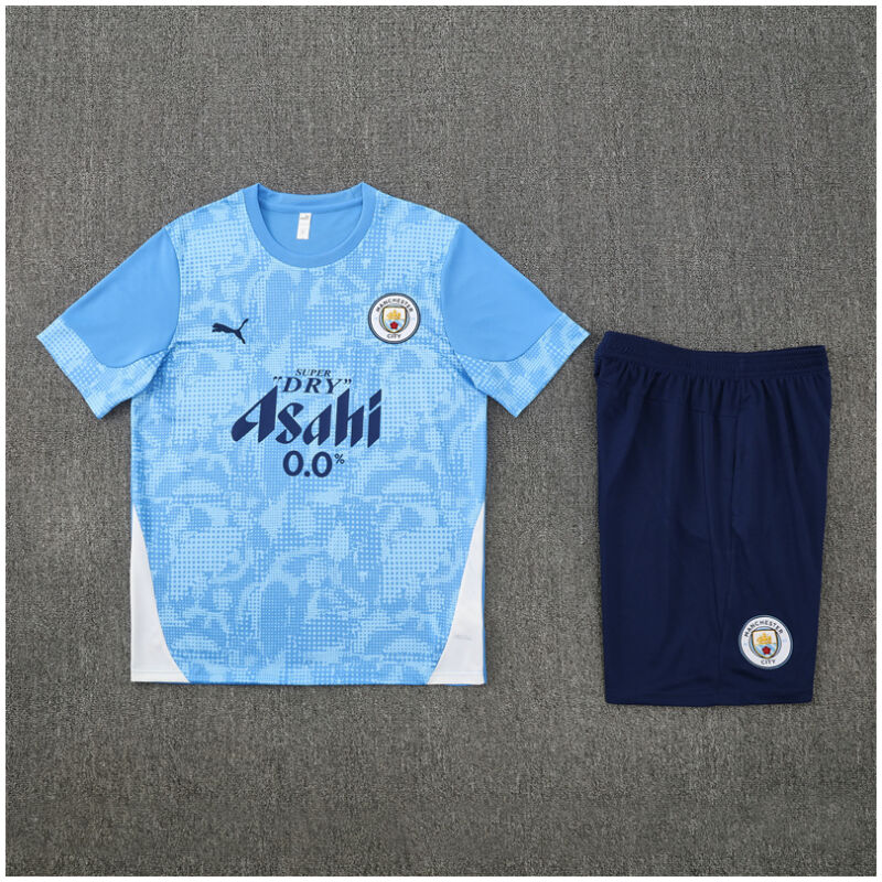 Kids Manchester City Short Training Suit Blue 2025/26-cheap jerseys