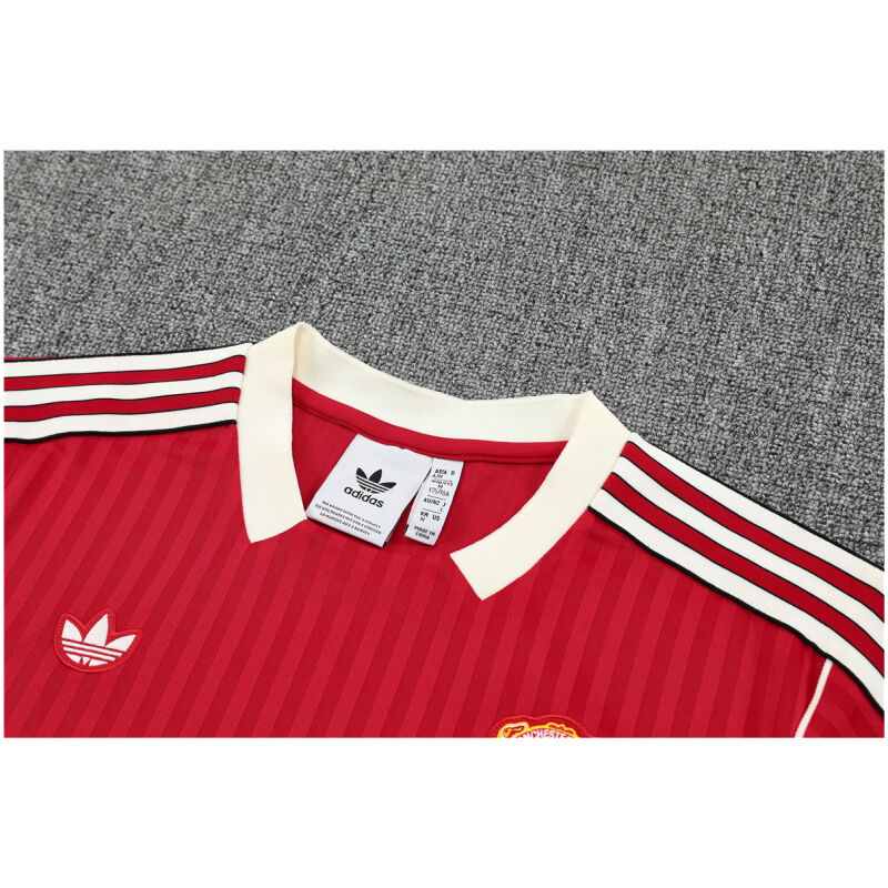 Mens Manchester United Short Training Suit Red 2025/26-cheap jerseys