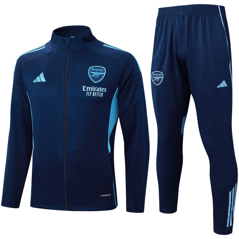 Mens Arsenal Jacket + Pants Training Suit Royal 2025/26-cheap jerseys