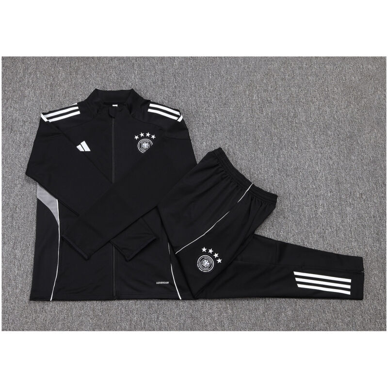 Kids Germany Jacket + Pants Training Suit Black 2025-cheap jerseys