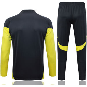 Mens Real Madrid Training Suit Grey – Yellow 2025/26-cheap jerseys