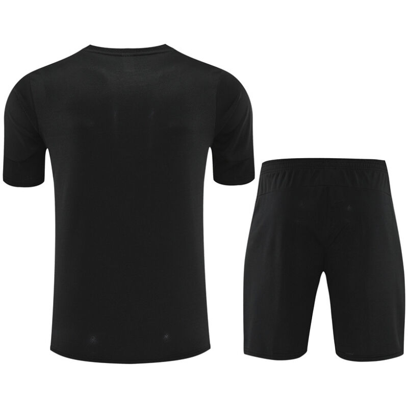 Mens Manchester City Short Training Suit Black 2025/26-cheap jerseys