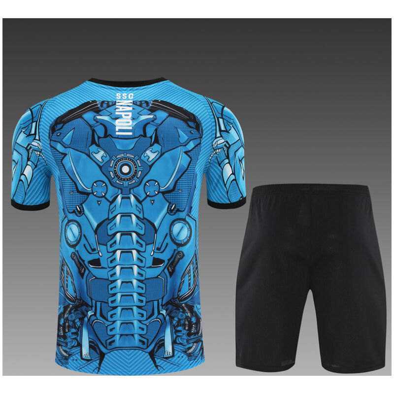 Kids Napoli Short Training Suit Blue 2025/26-cheap jerseys