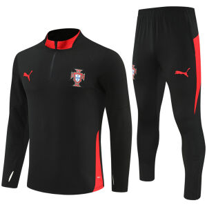 Mens Portugal Training Suit Black 2025-cheap jerseys