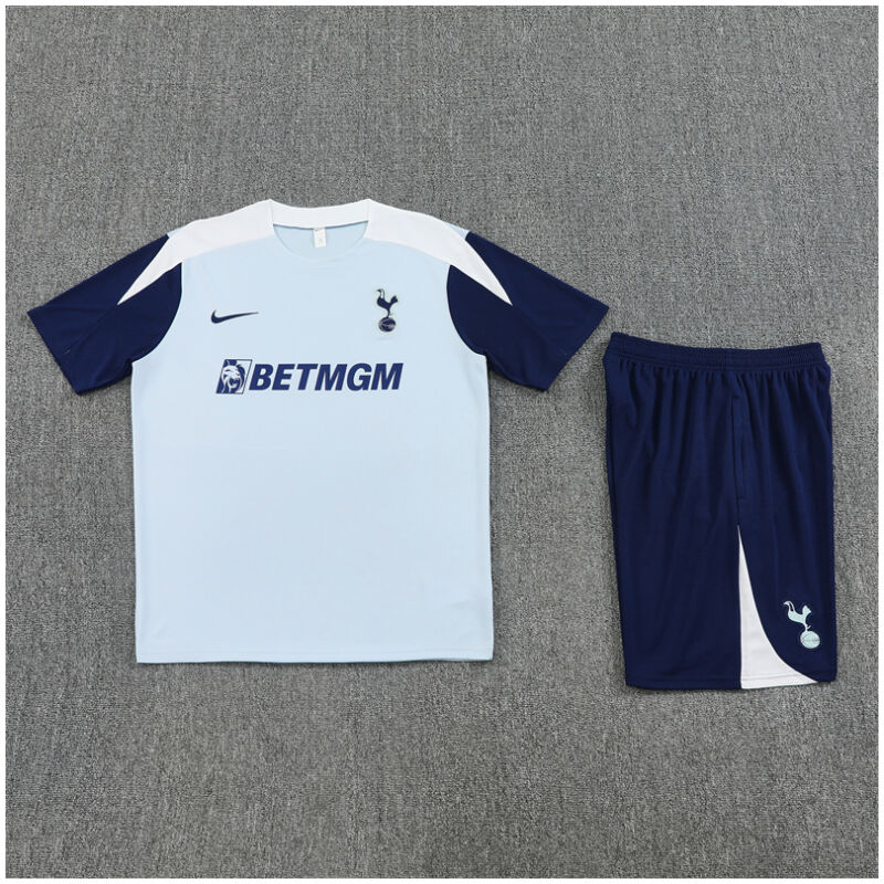 Kids Tottenham Hotspur Short Training Suit Grey 2025/26-cheap jerseys