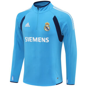 Mens Real Madrid Retro Training Top Blue 2005/06-cheap jerseys